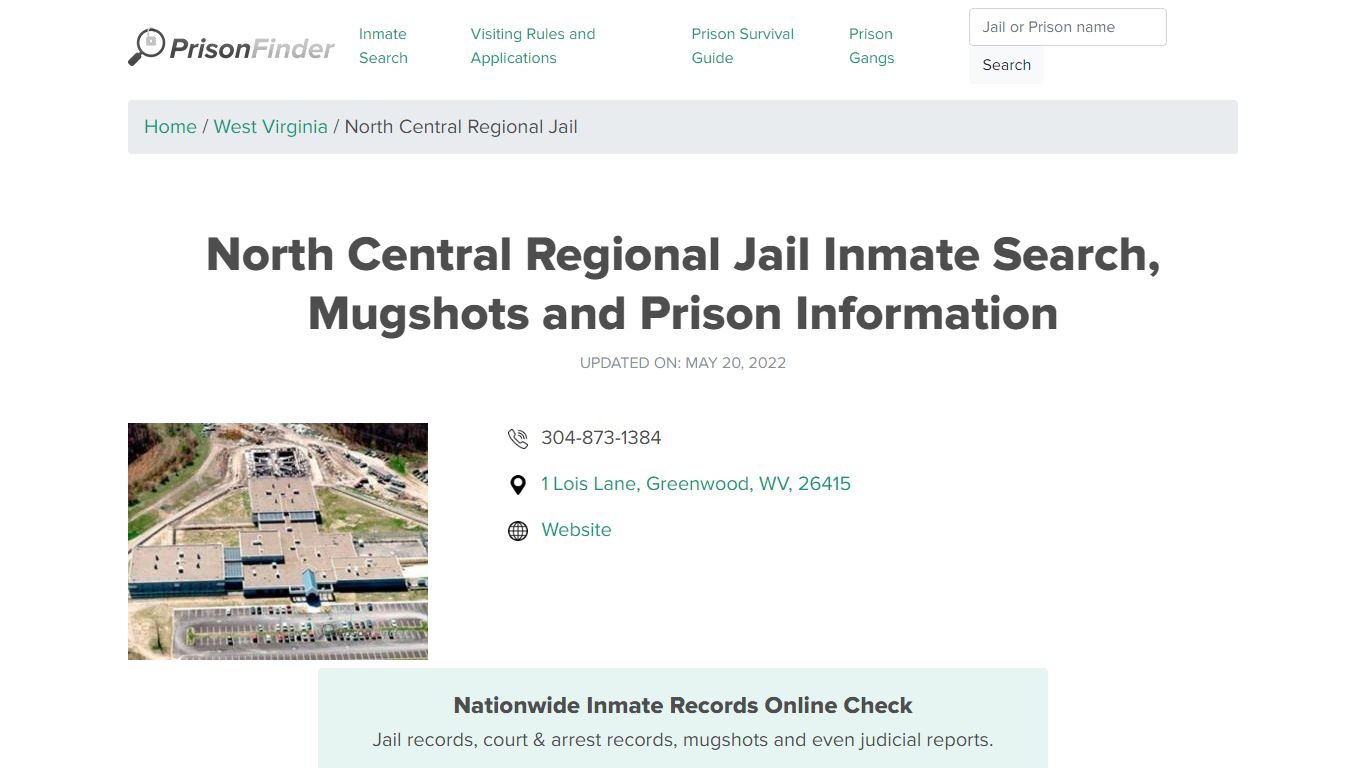 North Central Regional Jail Inmate Search, Visitation ...